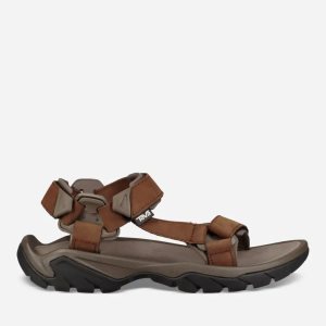 Teva Terra Fi 5 Universal Leather - Pánske Sandále - Hnede